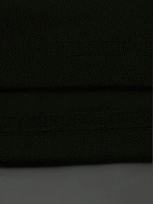 Manfinity Homme Men's Contrast Color Round Neck Short Sleeve Casual Versatile T-Shirt - Black - View 5