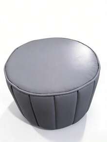 Sarung Ottoman Bulat 1 Bagian, Sarung Sandaran Kaki Mewah Berwarna Polos yang Bergaya dan Sederhana. Sarung Bangku Bulat Beludru Aneka Warna. Pelindung Bangku yang Dapat Dilepas dan Dicuci. Desain Tebal untuk Mencegah Debu dan Anti Selip. Cocok untuk Kamar Tidur, Ruang Tamu, dan Penggunaan di Rumah. Tanpa Bantalan. - A - View 12