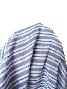 Rosumi Plus Size Women Blue And White Striped Patchwork Sleeveless Shirt,Boho Lace Trim V Neck Camisole,Summer Vacation Holiday Casual Tank Tops,Zipper Top - Multicolor - View 8