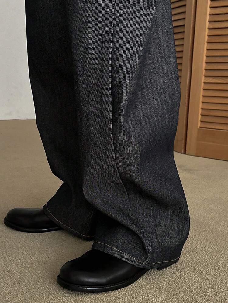 Men's Casual Everyday Commute Versatile Loose Fit Flared Leg Jeans