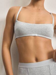 Ocili 1件装奢华灰色休闲无钢圈无缝轻薄衬垫聚拢文胸，三排扣设计，女士款 - 灰色 - 查看 5