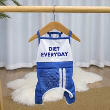 PETSIN Quần áo cho thú cưng, quần áo cho chó, quần áo cho mèo, quần yếm thường ngày, quần yếm mới cho động vật nhỏ mùa xuân và mùa hè, bộ áo liền quần có khóa kéo, đồ dùng cho thú cưng, quần yếm thường ngày - Nhiều màu - Xem 24