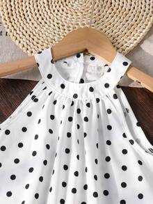 Sparklyn Setelan 2 Potong untuk Liburan Pantai Anak Perempuan Remaja: Atasan Halter Dasar + Celana Panjang Longgar 3/4 Motif Bunga - Putih - View 8