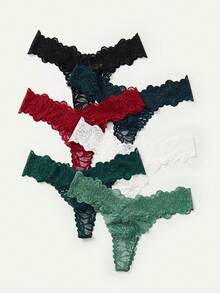 Bộ 6 quần lót ren liền mạch cho nữ - Nhiều màu - Xem 5