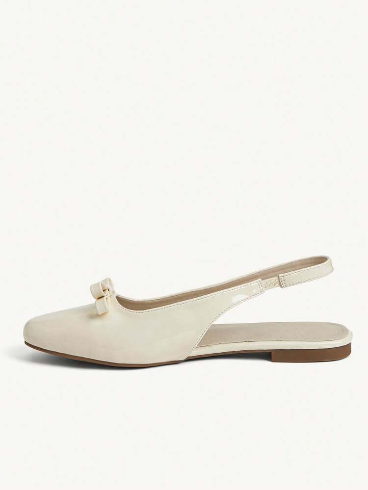 CUCCOO CHICEST Women's Casual Soft Bottom Bowknot Square Toe Shoes, Suitable For Spring And Autumn