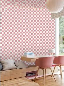 Joivida 1 Roll Of Chessboard-Patterned Carpet For A Girl's Room, Summer Style, Indoor Decor, Bedroom, Bedside, Checkered Carpet, Bedroom. - multicolor - View 1