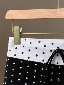 Elavelle Women's High Waist Bowknot Printed Bikini Bottom, Spring/Summer - Multicolor - View 4