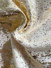 Swim Chiccia Áo tắm liền thân dây rút họa tiết hoa ánh kim sang trọng - Vàng - Xem 4