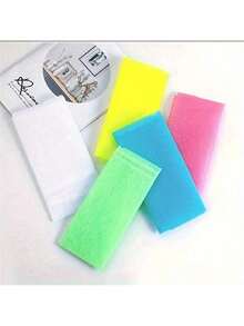 1 miếng bọt biển tắm tẩy tế bào chết dài, khăn tắm lưới nylon, dụng cụ chà lưng dành cho nam và nữ. - Nhiều màu - Xem 5