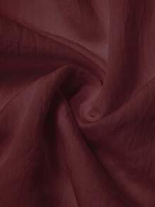 Yasmyna Abaya Wanita Elegan dengan Hiasan Manik-Manik - Burgundy - View 7