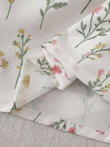 SHEIN Váy dễ thương ngọt ngào họa tiết hoa nhí tay cánh hoa cho bé gái - Nhiều màu - Xem 6