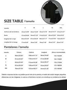 Hombre002TWy007 Conjunto de camiseta a rayas y pantalón corto para hombre, diseño sencillo y duradero, pensado para el uso frecuente en salidas informales y rutina diaria. - Negro - Ver 3