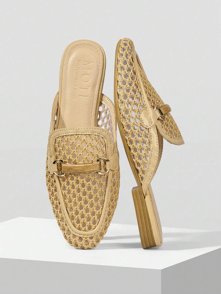 BUCKLE SIMPLE AND GENEROUS FASHION VERSATILE LEISURE WORKPLACE COMMUTE EMPTY WOMEN FLAT SHOES