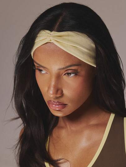 Musera Sport 3 piezas Diadema deportiva de mujer de moda, de alta elasticidad, antideslizante y absorbente de sudor para deportes al aire libre