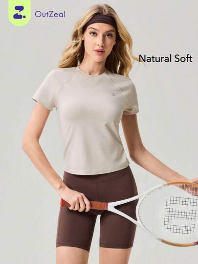 OutZeal Camiseta deportiva para mujer, suave y elástica, ideal para gimnasio, yoga y actividades diarias