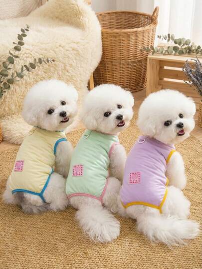 PETSIN Pet Clothing, Dog Clothing, Cat Four Legged Clothing, Casual Overalls, Spring And Summer New Small Animal Overalls, Traction Buckle Jumpsuit, Pet Supplies, Casual Overalls