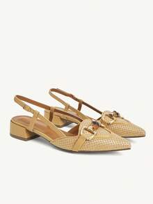CUCCOO CHICEST Simple And Generous, Fashionable And Versatile, Casual Walking, Workplace Commuter, Women's Flat Shoes - Brown - View 2
