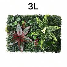 1 Peça Painel de Parede de Planta Verde Artificial | 40x60cm | Material Plástico | Sem Necessidade de Energia ou Bateria | Decoração Doméstica e de Jardim DIY | Adequado para Pátio Externo e Decoração de Cerimônia de Formatura, Fácil de Usar, Plantas Realistas - Verde - Visão 8