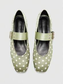 CUCCOO BIZCHIC Women's Y2K Style Flat Shoes, Suitable For Punk, Biker, Cool Girl, Halloween, Christmas, Party Outfits - Light green - View 2