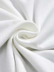 Manfinity ZONE917 Short God's Hand Red 3D Slogan Print White Cropped Loose Fit Short Sleeve T-Shirt, Suitable For Spring/Summer, Great Gift For Friends - White - View 6