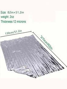 Outdoor Emergency Thermal Blanket, Waterproof Windproof Rainproof Sunscreen Survival Blanket, Retains Body Heat, Tear-Resistant, Lightweight Foldable Shelter Blanket For Camping Hiking Trekking Mountaineering, Essential Gear For Outdoor Adventures - Multicolor - View 10