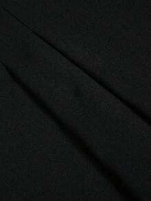 Elenzga Women's Striped Versatile Tank Top And Fashionable Pleated Shorts 2 Pieces Set, Suitable For Commuting - Black and White - View 7