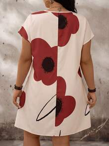 SHEIN LUNE 大码碎花V领蝙蝠袖夏季连衣裙 女士休闲连衣裙 女士夏季连衣裙 大码春季服装 大码女装 女士连衣裙 母亲节 Zanzea 女士连衣裙 大码女士夏季服装 女士休闲连衣裙 夏季大码连衣裙 女士连衣裙 - 彩色 - 查看 2