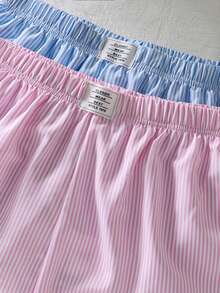 SHEIN 2pcs/Set Tween Girls' Colorful Striped Shorts, Fashionable And Stylish For Outings And Travel - Multicolor - View 10