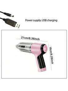 Teckwe 3-In-1 Car Vacuum Cleaner, Powerful Suction, Portable Compact Cordless Handheld Vacuum Cleaner, Suitable For Dry And Wet Cleaning, Dual-Series Parallel Lithium Battery1200mAh + 1200mAh = 2400mAh - multicolor - View 5