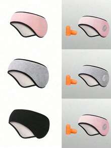 1set Sleep Soundproof Ear Muffs, Adjustable Hook And Loop Eye Mask, With Earplugs For NoiseBlocking Without Pressing Ears, Suitable For Sleeping, Napping, And Night Use ThroughoutThe Year.For Bedroom,Travel, Office, School/Easter/Bedroom Accessories - multicolor - View 10