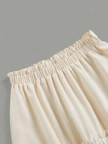 MOD Solid Color Ruffled Skirt With Ruffled Hem - Multicolor 2 - View 5