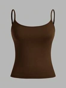 Comfortcana 3件套休闲纯色修身吊带背心，适合夏季穿着 - 彩色 - 查看 7