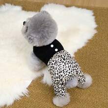 PETSIN Quần áo cho thú cưng, quần áo cho chó, quần áo cho mèo, quần yếm thường ngày, quần yếm mới cho động vật nhỏ mùa xuân và mùa hè, bộ áo liền quần có khóa kéo, đồ dùng cho thú cưng, quần yếm thường ngày - Nhiều màu - Xem 23