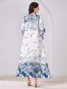 Yasmyna Váy kiểu Ả Rập giản dị, tối giản, kín đáo với họa tiết hoa. - Nhiều màu - Xem 2