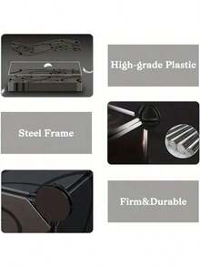 Assemblage simple d'un meuble à chaussures, armoire à chaussures, étagère de rangement en plastique, entrée anti-poussière, étagère de rangement multifonctionnelle pour la maison, solution de stockage économique - Noir - Voir 9