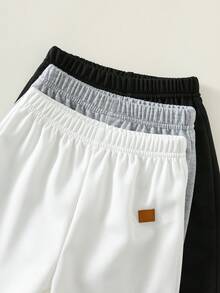 3件套男婴/男女通用休闲百搭运动裤、休闲裤、运动裤、校服裤、儿童慢跑裤，适合秋夏季穿着 - 彩色 - 查看 6