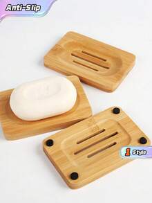 1 pieza Bandeja de jabón, Soporte de jabón para jabón hecho a mano, Estante para jabonera - 1pc - Ver 1