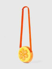 ROMWE Kawaii Summer Limited Orange Messenger Bag, Cartoon Fruit Bag, Girl Heart Cute Bag - Orange - View 2