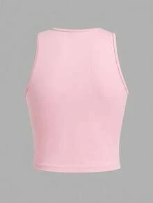 SHEIN EZwear 女士四件套休闲套装，黑白条纹图案，樱桃印花，黑色和粉色百搭性感吊带背心，夏季必备 - 彩色 - 查看 11