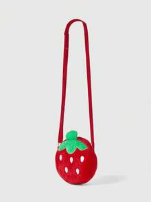 ROMWE Kawaii Summer Limited Strawberry Messenger Bag, Cartoon Fruit Bag, Girl Heart Cute Bag - strawberry - View 2