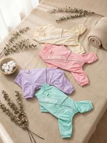 PETSIN 狗狗服装、猫咪服装、小型动物服装、春夏新品、猫咪服装、休闲服装、居家狗狗服装、小型动物连体衣 - 彩色 - 查看 7