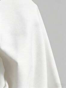 Slaydiva Plus Size Women Rhinestone Decor V-Neck Casual Minimalist Tank Top, Suitable For Summer - White - View 4