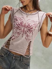 Bohemela Áo vest dệt kim màu trơn dáng thường ngày dành cho nữ - xanh quân đội - Xem 4