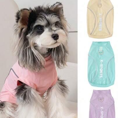 PETSIN Vårkläder för hundar Djurtillbehör Husdjurskläder Hundlinne Katt-T-shirt Nallekläder Smådjurskläder Avslappnad cool linne Hundkläder Kattkläder Två säsonger Vår- och sommarlinne