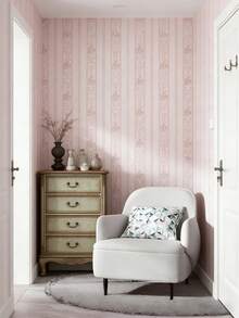 Joivida A Roll Of Rustic, Ditsy Floral Self-Adhesive Wallpaper In Pink, Suitable For Girls' Use, For Home Renovation, Dormitory Renovation, Waterproof Wallpaper. - pink - View 4
