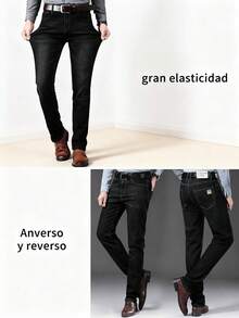Men's Classic Baggy Jeans | Resistant | And Work Use | 2 Colors Available - 黑色 - 查看 2