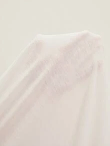 Côtesoire French Romantic Minimalist Elegant Fresh Ruffled Mesh Splice Women Nightgown - White - View 7