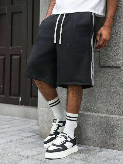 PAVTROS Pantalones cortos casuales para hombres, pantalones cortos con cinturón negro, adecuados para el estilo Ins, vacaciones en la playa, citas, atuendo de verano, uso diario, gran regalo para novio/esposo, Y2K, ocio masculino