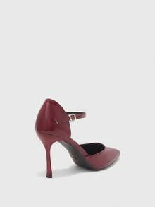 CUCCOO BIZCHIC Scarpe da donna nuove con tacco alto a punta color borgogna, scarpe eleganti e sexy da donna con tacco a spillo versatili - Bordò - Visualizzare 3