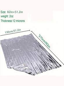 Outdoor Emergency Thermal Blanket, Waterproof Windproof Rainproof Sunscreen Survival Blanket, Retains Body Heat, Tear-Resistant, Lightweight Foldable Shelter Blanket For Camping Hiking Trekking Mountaineering, Essential Gear For Outdoor Adventures - Multicolor - View 5
